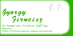 gyorgy firneisz business card
